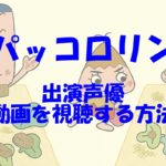 パッコロリンの動画を視聴する方法や声優！再放送やDVDもチェック！