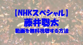 NHKスペシャル 藤井聡太 動画